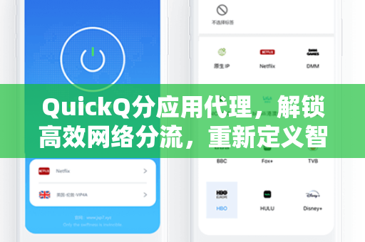 QuickQ分应用代理，解锁高效网络分流，重新定义智能上网体验