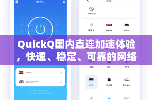 QuickQ国内直连加速体验，快速、稳定、可靠的网络访问新选择